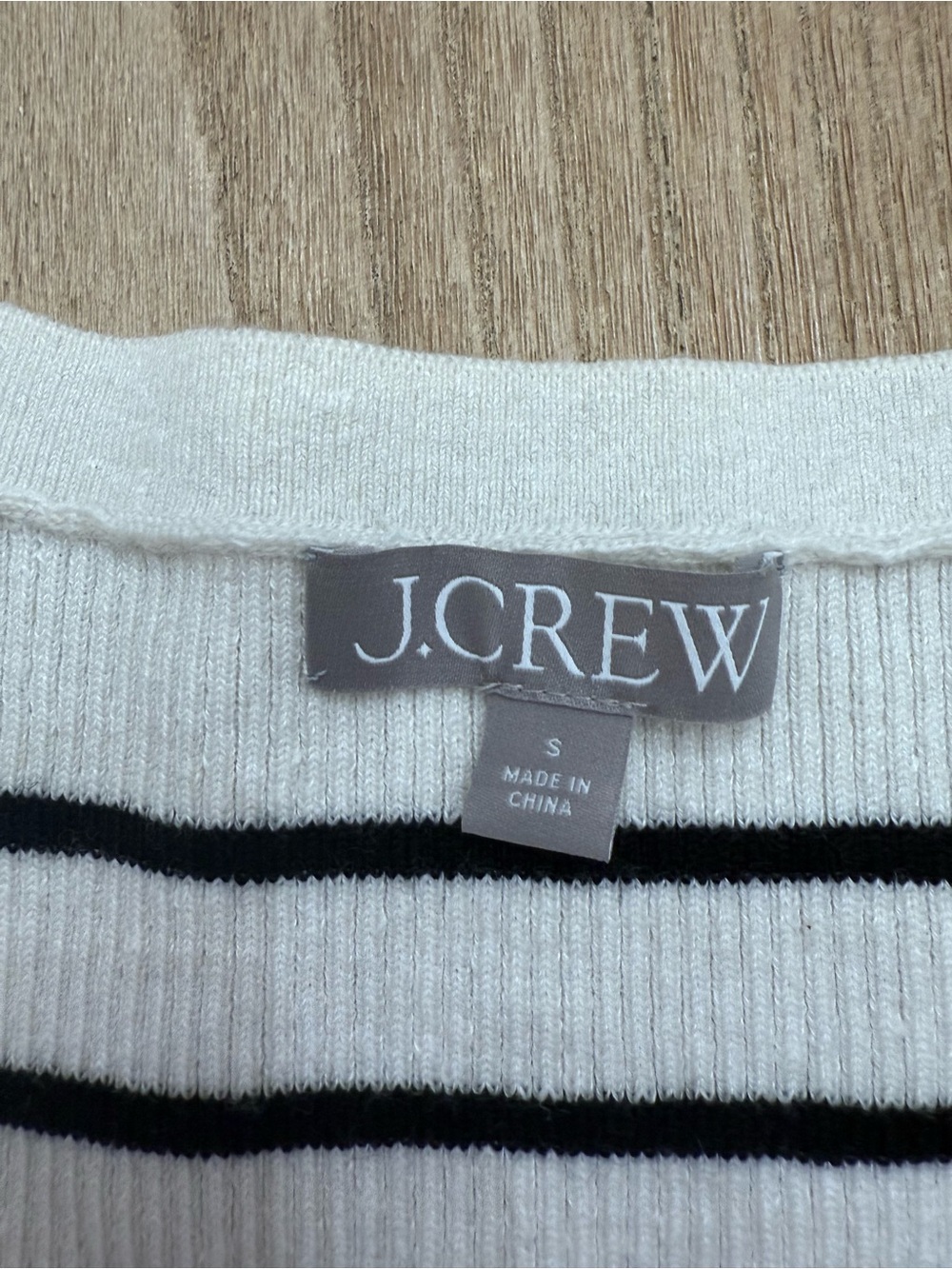 J.Crew Striped Cropped Short-Sleeve Cardigan Sweater Tee – Size small - Picture 8 of 8